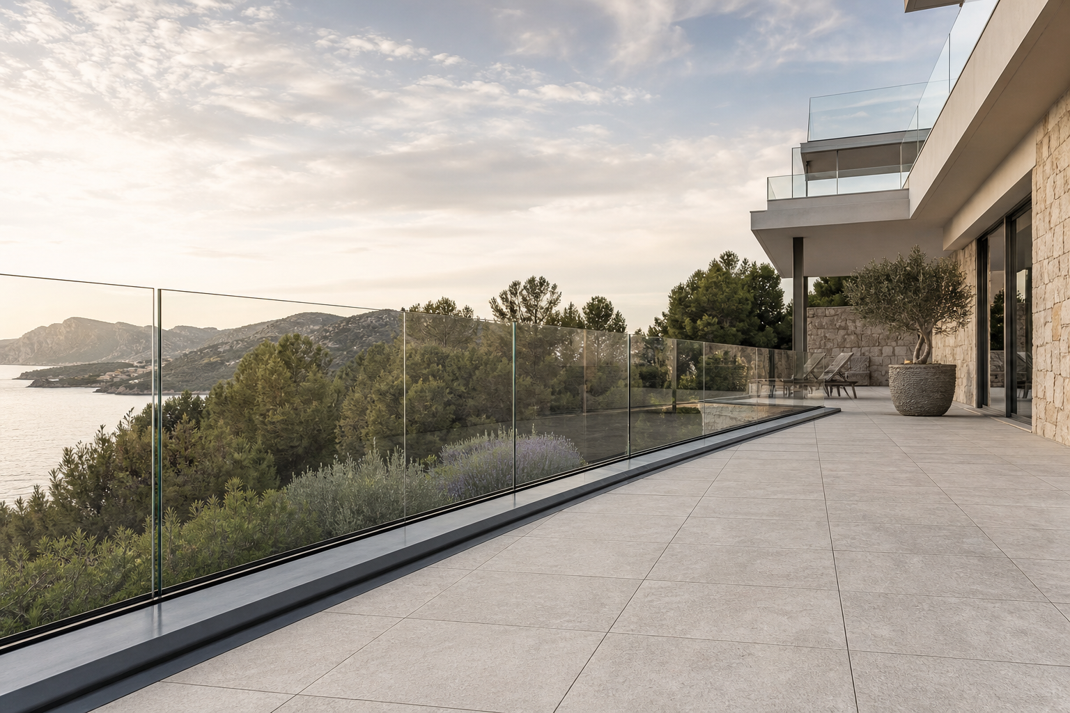 Frameless glass balustrade
